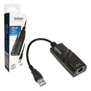 Adaptador Usb / Rede Rj45 Exbom UL-1200 Gigabit