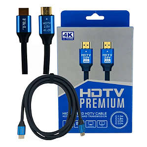 Cabo Video Hdmi 01,5m 4K 2.0v