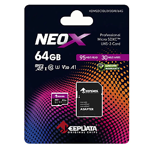 Memory Card Micro SD 64gb Keepdata NEOX U3 4K 95Mbps
