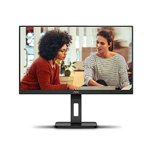 Monitor Led IPS 23,8" AOC 24E3QF 100hz Full HD Pivo Preto,0