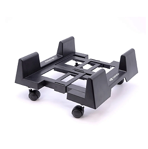 Suporte Gabinete C3Tech SC-20BK C/ Rodinhas Preto