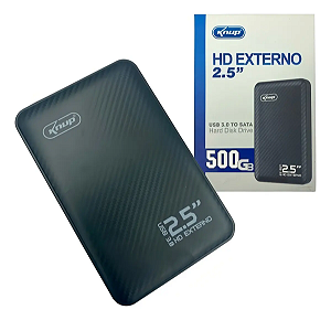 HD Externo 500gb Knup KP-HD810 Slim 5gbs Preto