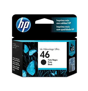 Cartucho HP 46 CZ637AL Preto