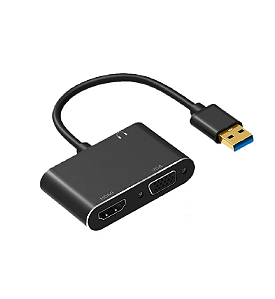Conversor Video USB 3.0 / Hdmi e VGA Multitela