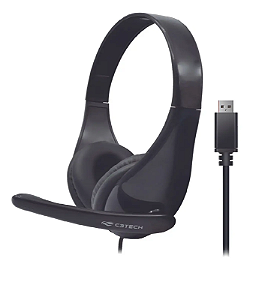 Fone Headset Usb C3Tech PH-340BK Preto