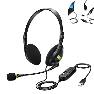 Fone Headset USB OEM Call Center Atend Chamada