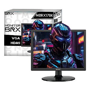 Monitor Led 17" BRX MBRX17BK Vga / Hdmi 75hz