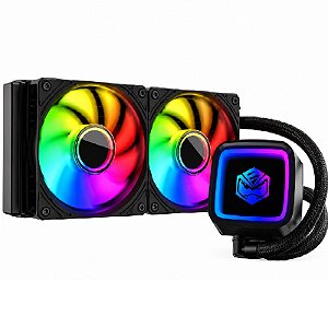 Water Cooler 240mm PcYes Tundra Blk Vulcan Argb - WCTBV240