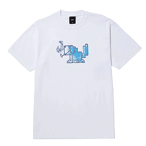 CAMISETA HUF MAD DOG BRANCO
