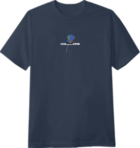 CAMISETA COLORS PSYCHADELIC BLUE FLOWER AZUL