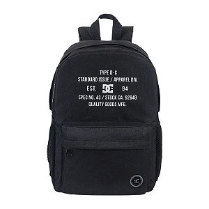 MOCHILA ESPORTIVA DC STANDARD ISSUE PRETA