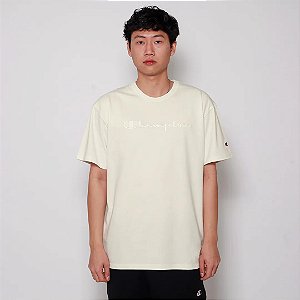 CAMISETA CHAMPION PES MC SCRIPT OFF WHITE
