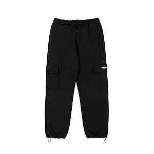 CALÇA DISTURB MOLETOM CARGO PRETA