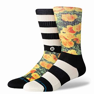 MEIA STANCE VERY POPPIN CREW PRETA BRANCA