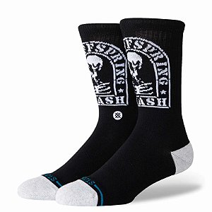 MEIA STANCE SMASHED CREW PRETA