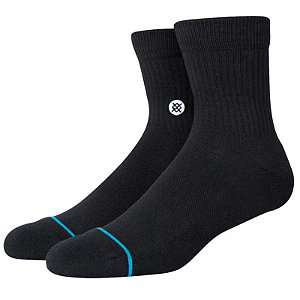 MEIA STANCE ICON QUARTER PRETA