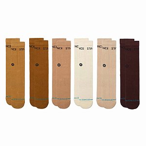 PACK MEIA STANCE ORIGIN 6 PACK CREW BEGE