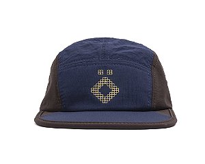 BONÉ ÖUS 5 PANEL PORTÃO AZUL MARROM