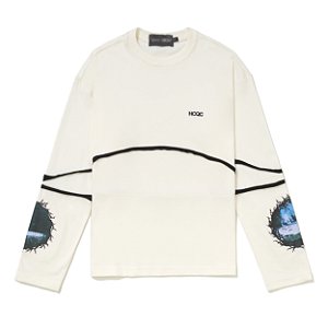 CAMISETA MANGA LONGA QC HIGH RINGS BRANCA