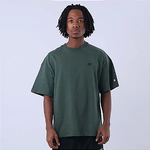 CAMISETA CHAMPION OVERSIZED C LOGO SURTON NURTURE GREEN