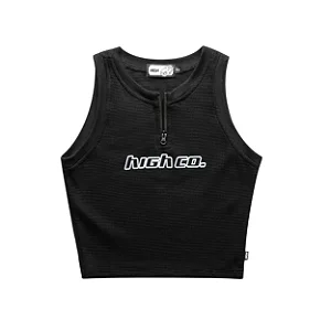 CROPPED HIGH ZIPPED DOWNTOWN PRETO