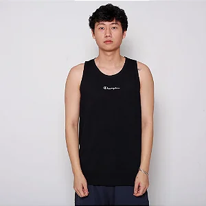 REGATA CHAMPION MINI SCRIPT BORDADO PRETA