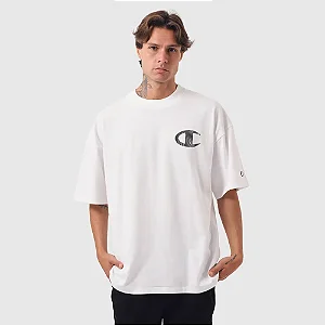 CAMISETA CHAMPION OVERSIZED LINES OFF WHITE