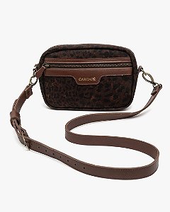 BOLSA CARDAPÊ MINUANO LEOPARD MARROM