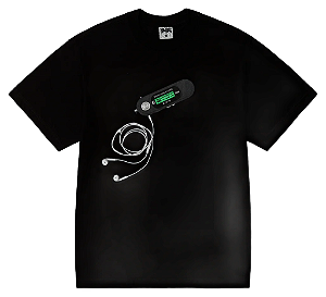 CAMISETA SURVIVAL MP3 PRETA