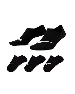 PACK MEIA NIKE EVERYDAY PLUS PRETO