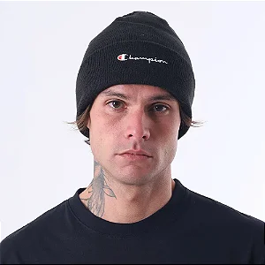 GORRO CHAMPION WITH CUFF PRETO