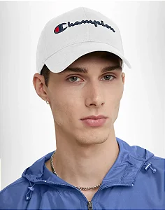 BONÉ CHAMPION STRAPBACK SCRIPT LOGO BRANCO