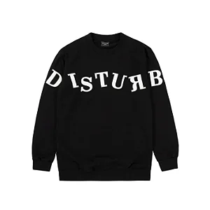 MOLETOM DISTURB PLAY LOGO PRETO