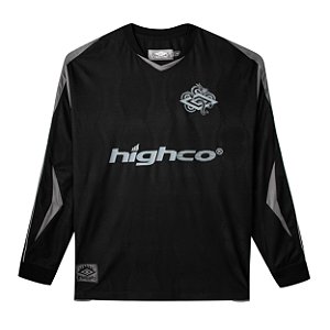 CAMISETA MANGA LONGA HIGH X UMBRO JERSEY PRETA