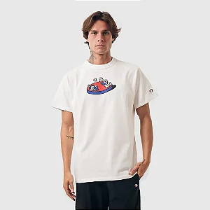 CAMISETA CHAMPION HERITAGE C FLOWERS OFF WHITE