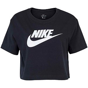 CAMISETA CROPPED NIKE SPORSTWEAR ESSENTIAL PRETA