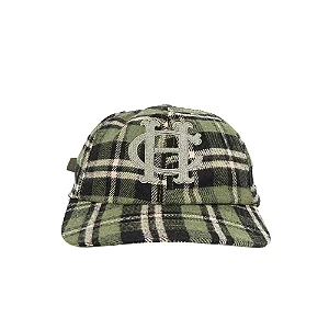 BONÉ HIGH PLAID LOGO