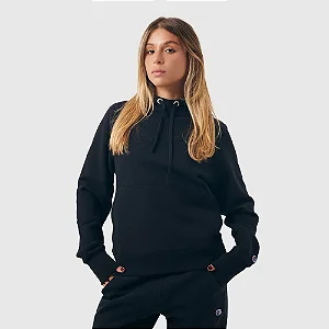 MOLETOM CHAMPION FEMININO RAGLAN MINI SCRIPT PRETO