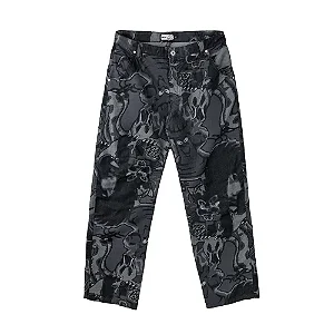 CALÇA HIGH JACQUARD PRETA