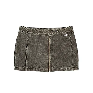 MINI SAIA HIGH JEANS MARROM