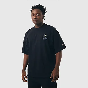 CAMISETA OVERSIZED CHAMPION NATURAL PARK PRETA