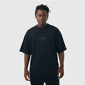 CAMISETA OVERSIZED CHAMPION LONG LAT YOSEMITE PRETA