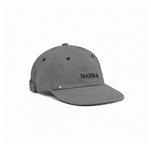 BONÉ BARRA CREW 6 PANEL BARRA LOGO GRAFITE ESTONADO