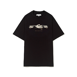 CAMISETA BARRA CREW GARÇAS PRETA