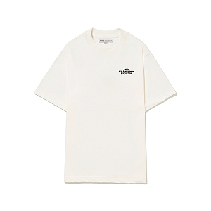 CAMISETA BARRA CREW OCTÓGONOS FLORIDOS OFF WHITE