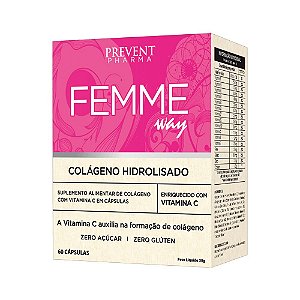 Femme Way Colágeno Hidrolisado c/60 Cápsulas Prevent