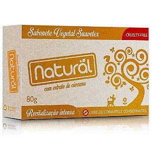 Sabonete Natural Com Extrato De Cúrcuma 80G - Suavetex