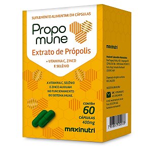 Propomune Extrato Própolis 400Mg 60 Cápsulas Maxinutri