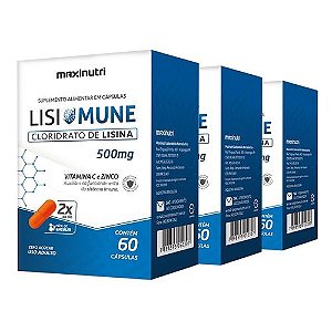 Lisimune Lisina/Vitamina C/Zinco 60 Cápsulas