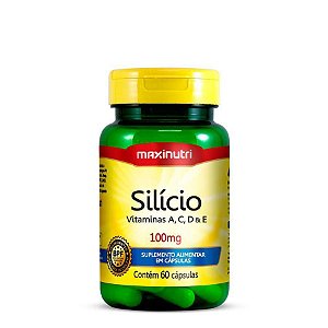 Silício + Vitamina A/C/D/E 100Mg 60 Cápsulas - Maxinutri